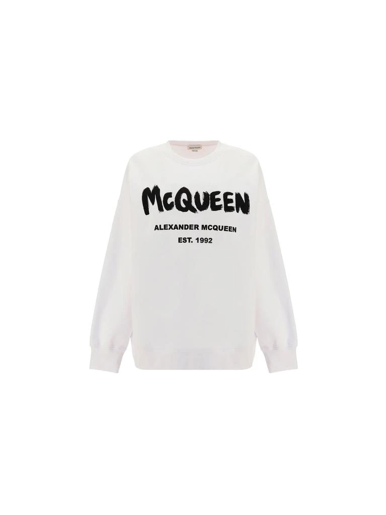 その他 alexander mcqueen White cotton oversize sweatshirt Alexander McQueen White Cotton Oversize Sweatshirt – LOZURI®