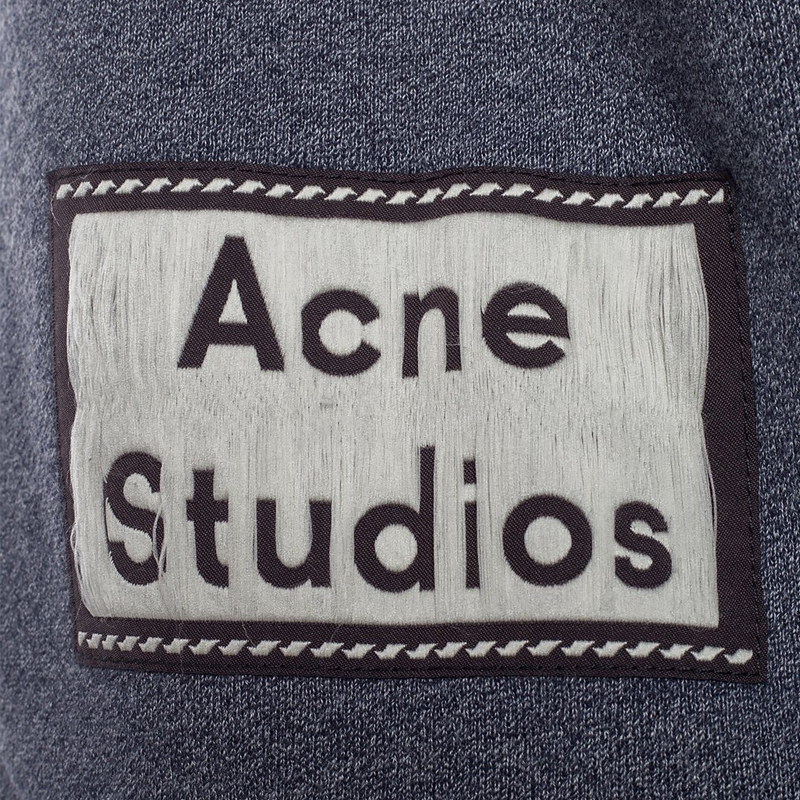 ACNE STUDIOS 艾克妮 男士蓝色卫衣/帽衫 BI0060-NAVYBLUE商品第3张图片规格展示