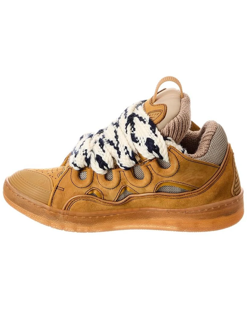 商品Lanvin|LANVIN Curb Leather & Mesh Sneaker,价格¥2887,第2张图片详细描述