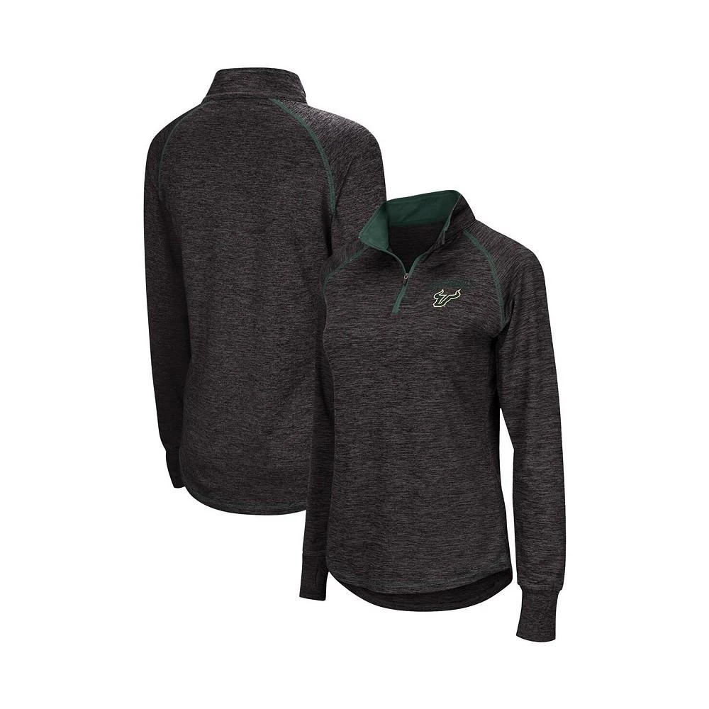 商品Colosseum|Women's Black South Florida Bulls Bikram Quarter-Zip Pullover Jacket,价格¥248,第1张图片
