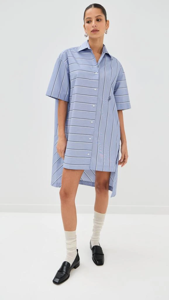 商品JW Anderson|Short Sleeve Step Hem Shirt Dress,价格¥1960,第1张图片
