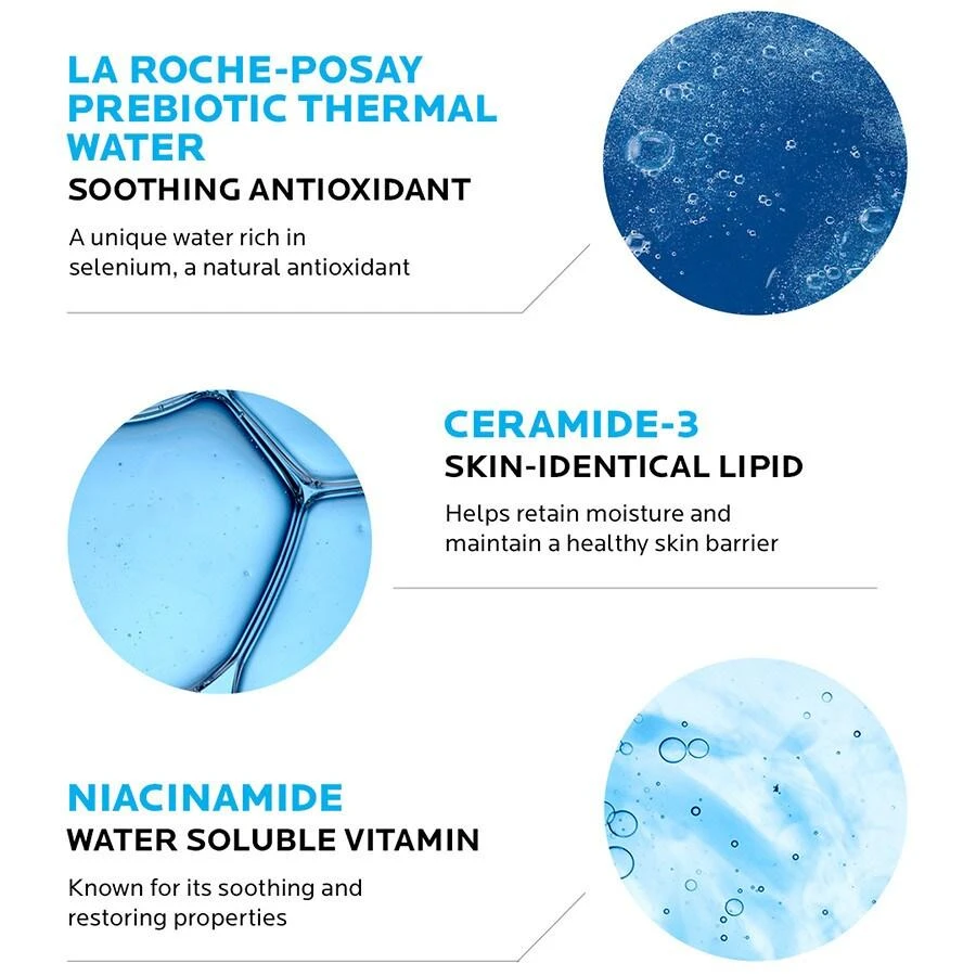 La Roche-Posay Hydrating Gentle Face Cleanser with Ceramides for Normal to Dry Sensitive Skin 3