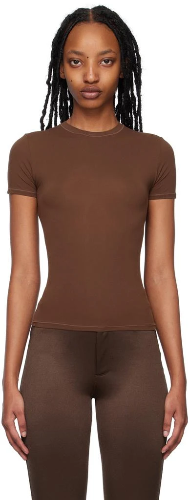 商品SKIMS|Brown Fits Everybody T-Shirt,价格¥431,第1张图片