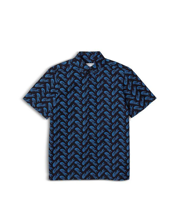 商品Lacoste|Boys' Lacoste Short Sleeve Cotton Voile Shirt - Little Kid, Big Kid,价格¥292,第1张图片