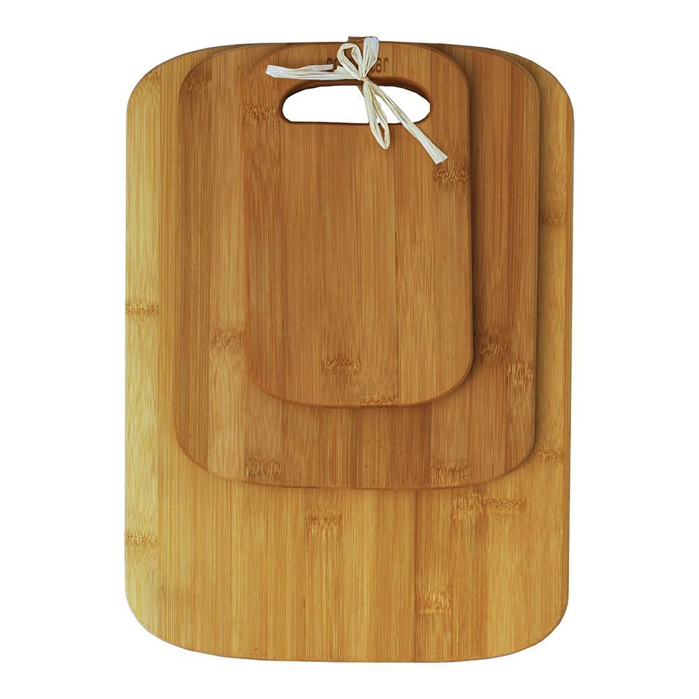 商品Oceanstar|3-Piece Bamboo Cutting Board Set, Rounded,价格¥294,第1张图片