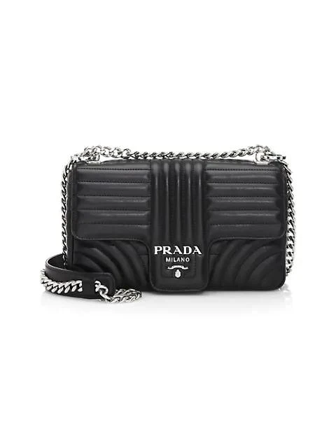 商品Prada|Medium Diagramme Leather Shoulder Bag,价格¥14629,第1张图片