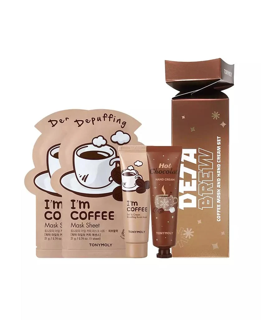 商品TONYMOLY|4-Pc. Deja Brew Coffee Mask & Hand Cream Set,价格¥107,第1张图片