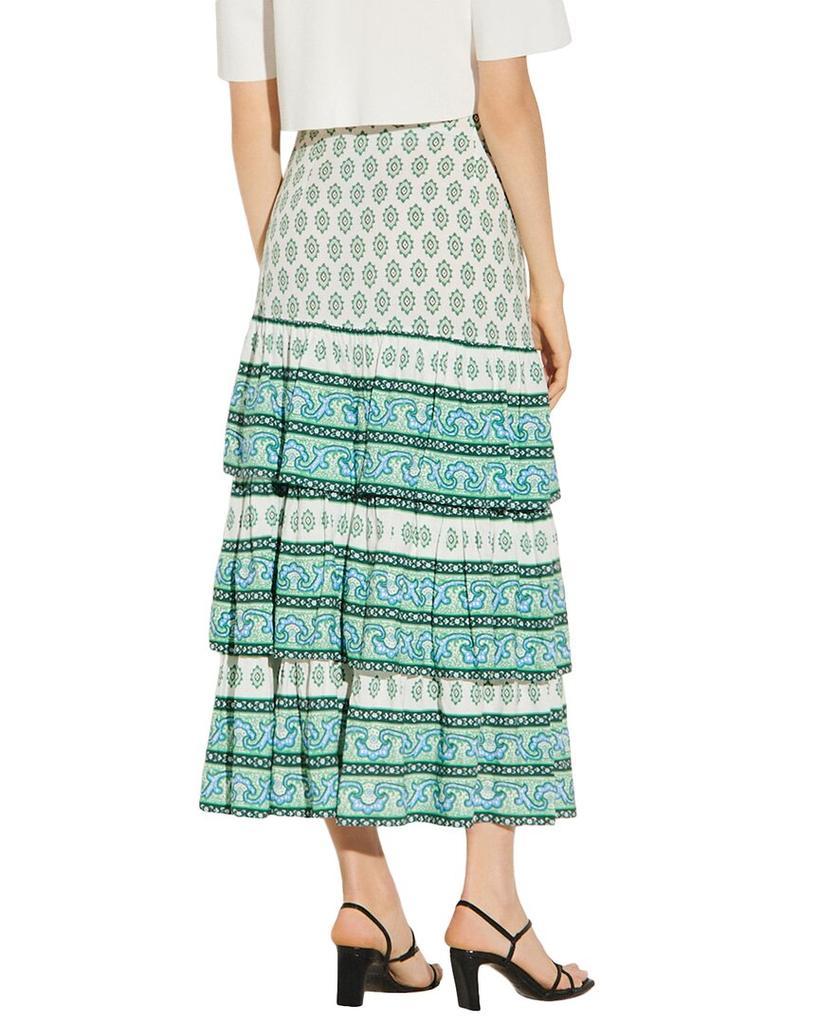 商品Sandro|Sandro Linen-Blend Skirt,价格¥700,第4张图片详细描述