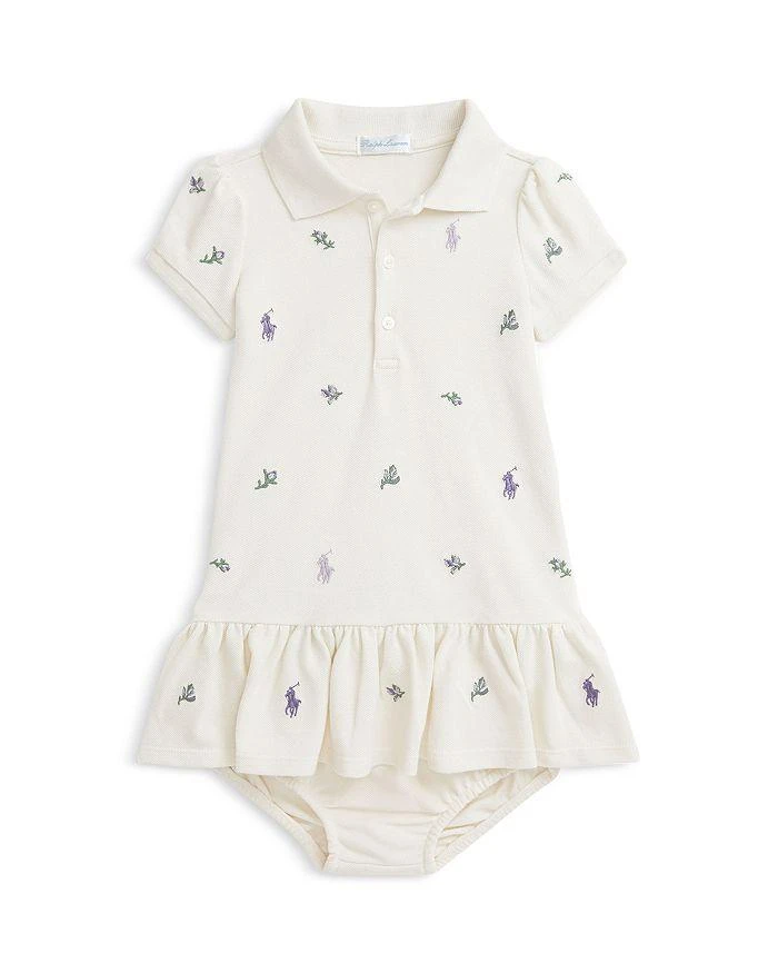 商品Ralph Lauren|Girls' Polo Pony Mesh Polo Dress & Bloomer Set - Baby,价格¥316,第1张图片