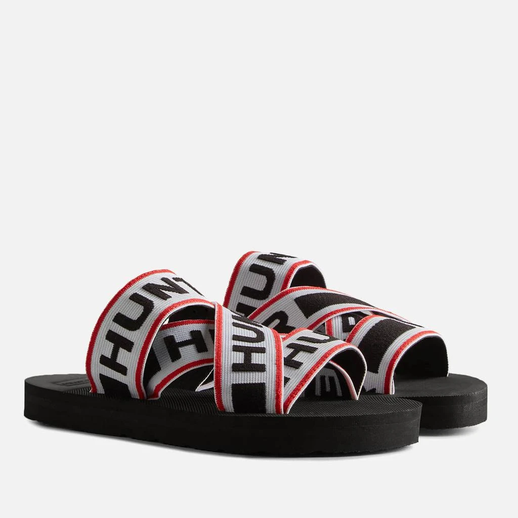 商品Hunter|Hunter Logo Rubber and Elastic-Blend Crossover Sandals,价格¥172,第2张图片详细描述