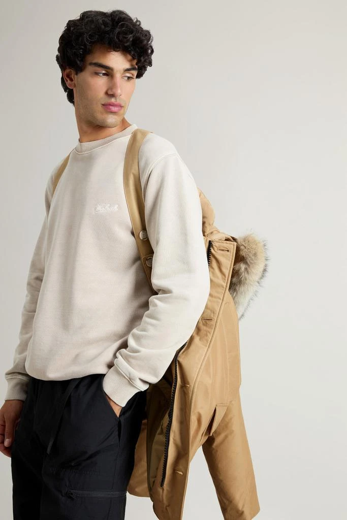 商品Woolrich|Arctic Anorak in Ramar Cloth with Detachable Fur - Men - Beige,价格¥4835,第5张图片详细描述