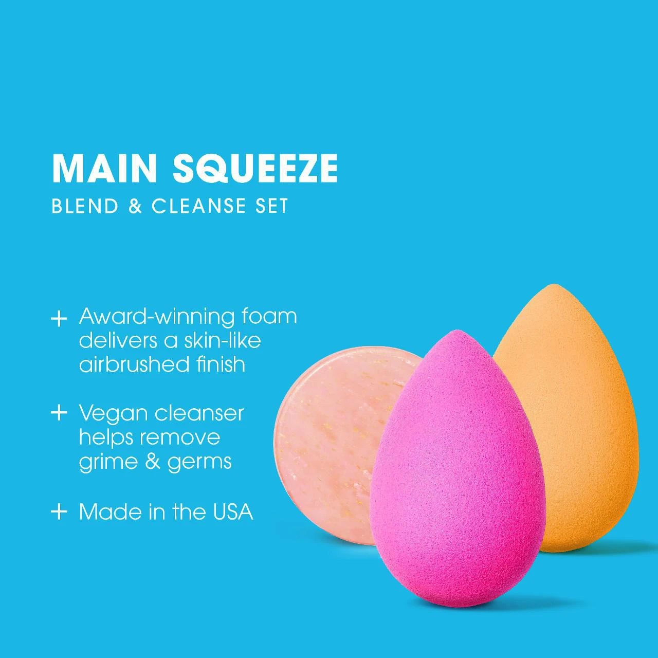 商品beautyblender|Main Squeeze Beauty Sponge and Cleanser Set,价格¥273,第3张图片详细描述