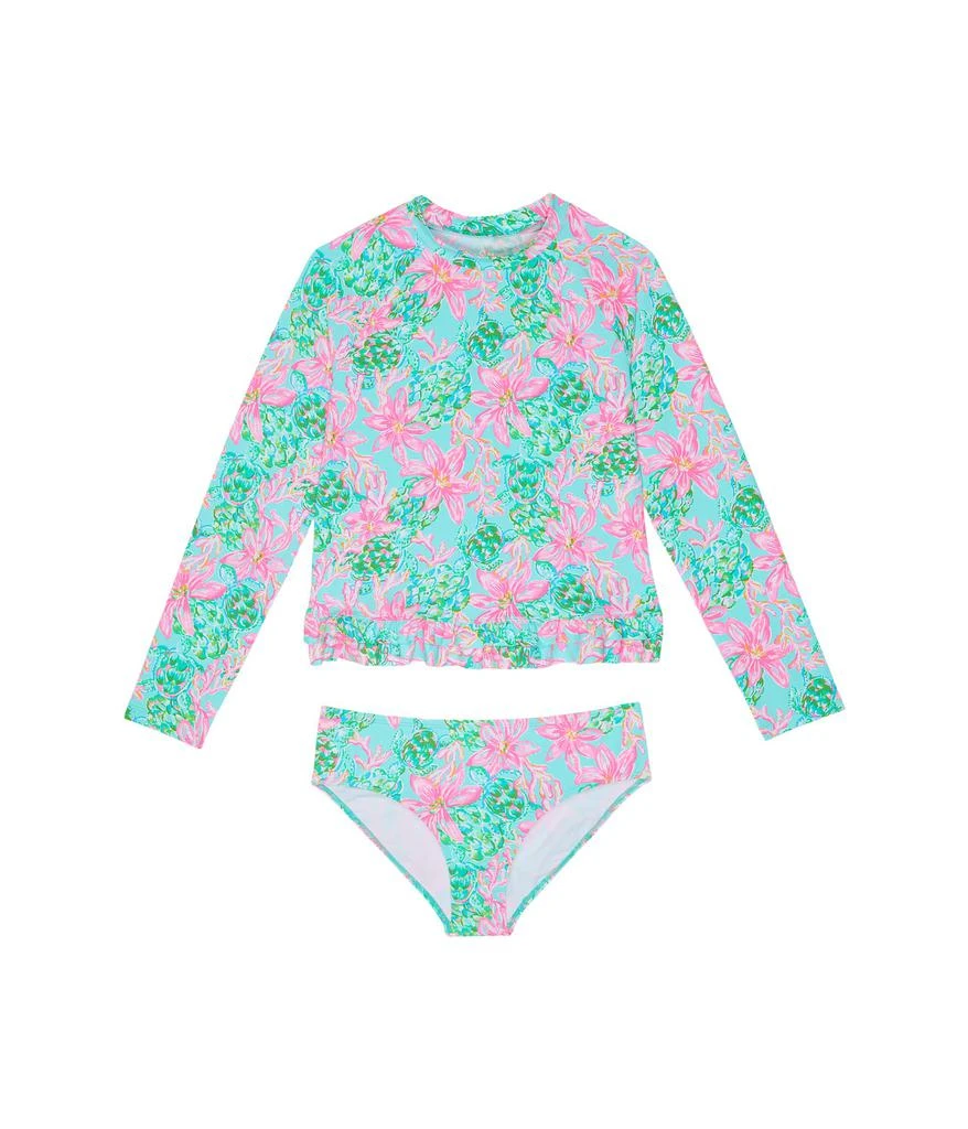 商品Lilly Pulitzer|Ansley Rashguard Set UPF (Toddler/Little Kids/Big Kids),价格¥487,第1张图片