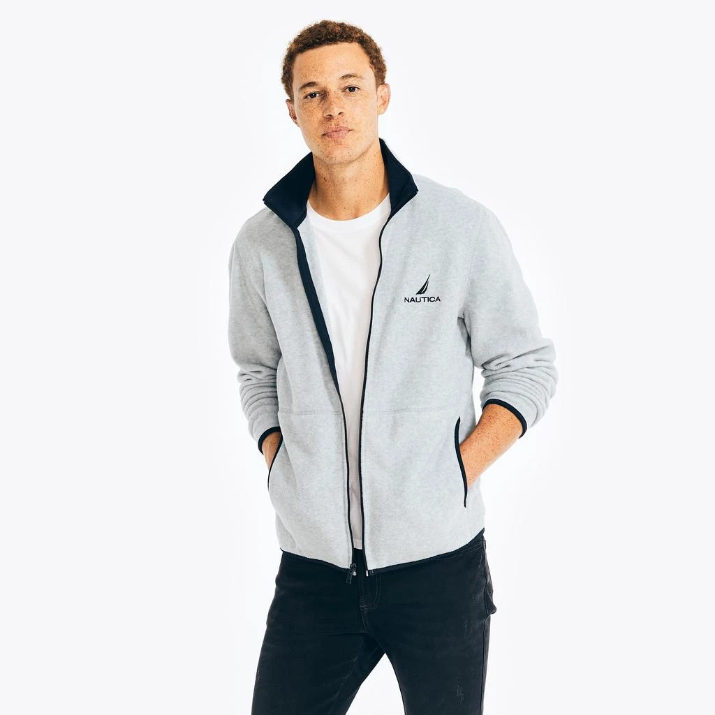 商品Nautica|Nautica Mens Full-Zip Nautex Fleece,价格¥161,第1张图片