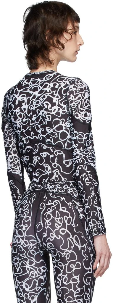 商品Charles Jeffrey Loverboy|Black & White Scribble Sports T-Shirt,价格¥670,第3张图片详细描述