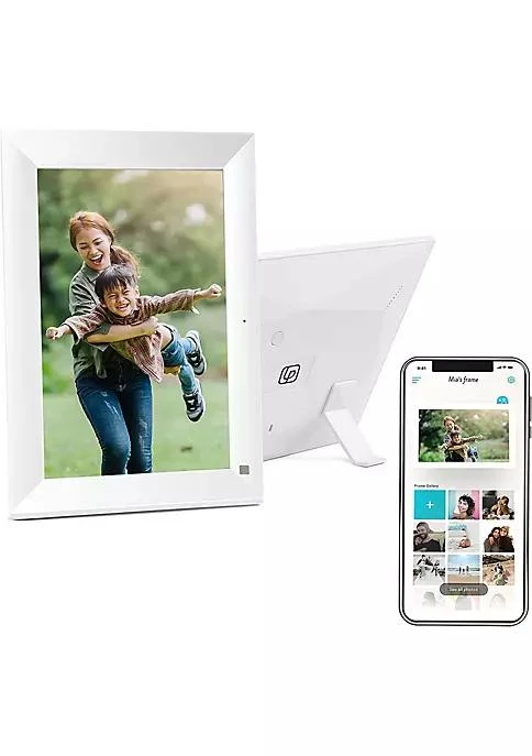 商品Lifeprint|10 Inch Smart Wi Fi Digital Picture Frame Brilliant Hd Photo Display With Free Cloud Storage Share Pictures From Smartphone Invite Friends Via App   Black,价格¥1113,第1张图片