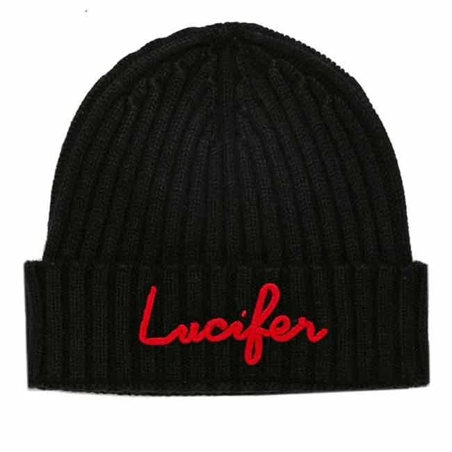 商品Mc2 Saint Barth|Blended Cashmere Hat With Lucifer Embroidery,价格¥1074,第1张图片