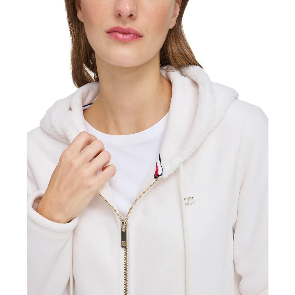 商品Tommy Hilfiger|Women's Sherpa Fleece Zip-Up Hooded Sweatshirt,价格¥402,第4张图片详细描述