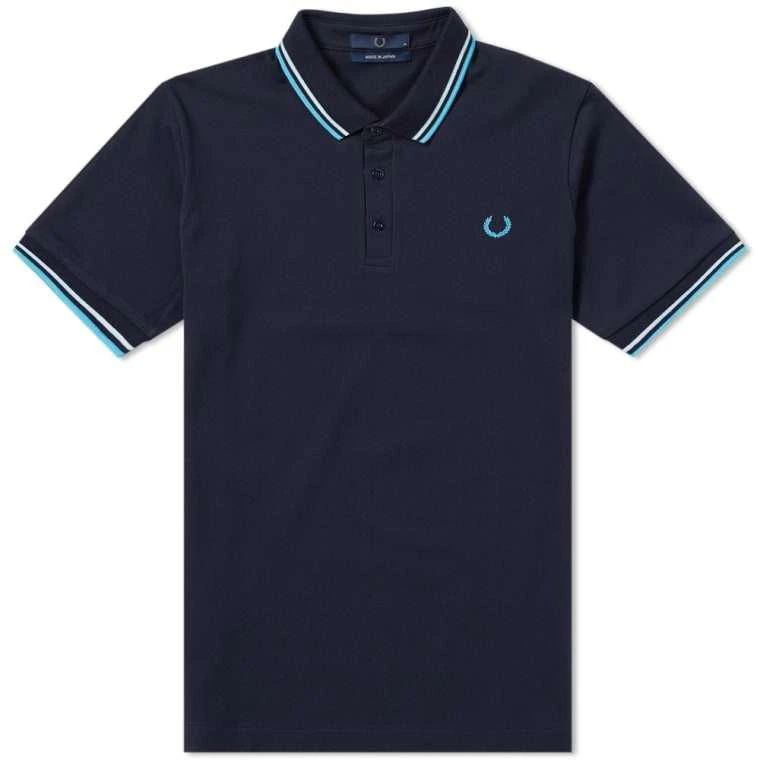 商品Fred Perry|Fred Perry Made in Japan Polo Navy, Neon Aster & Neon Saxe,价格¥949,第1张图片