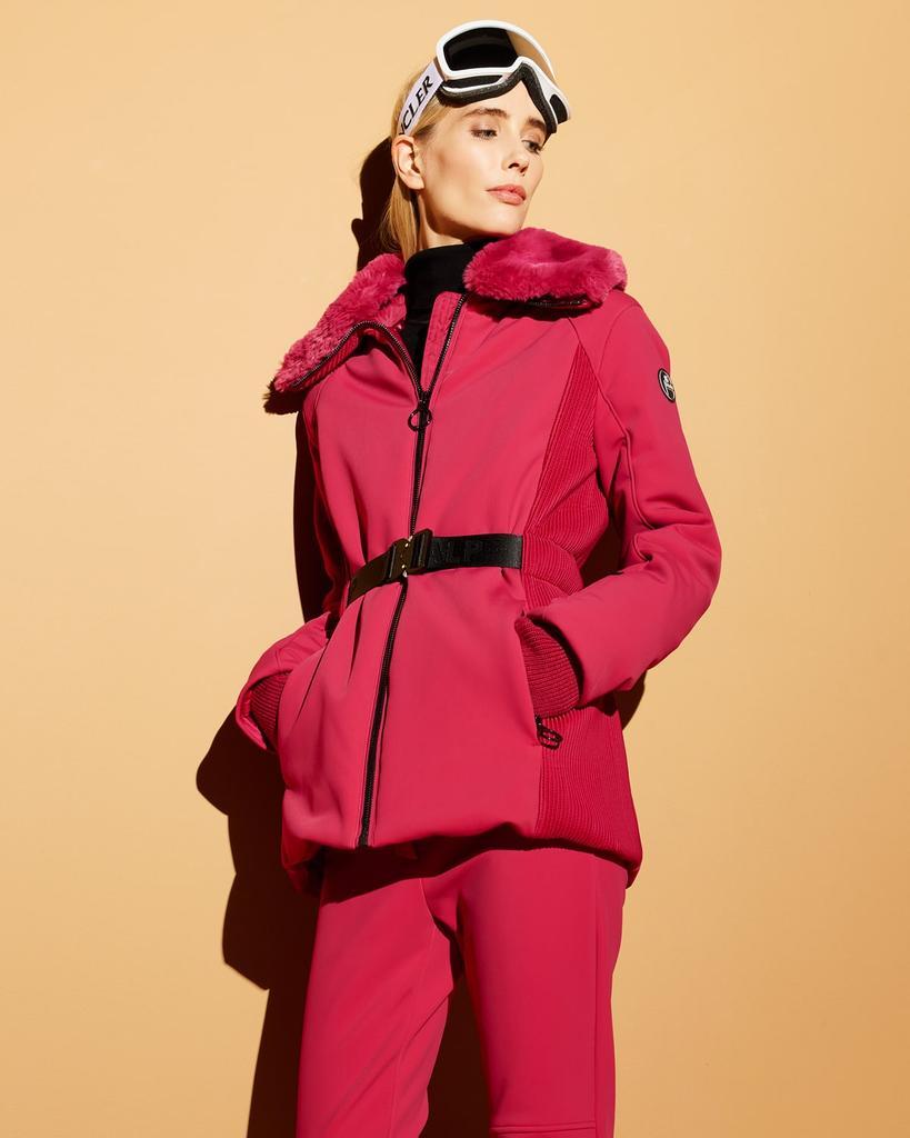 商品Fusalp|Clea Belted Ski Jacket w/ Faux Fur Trim,价格¥15711,第4张图片详细描述