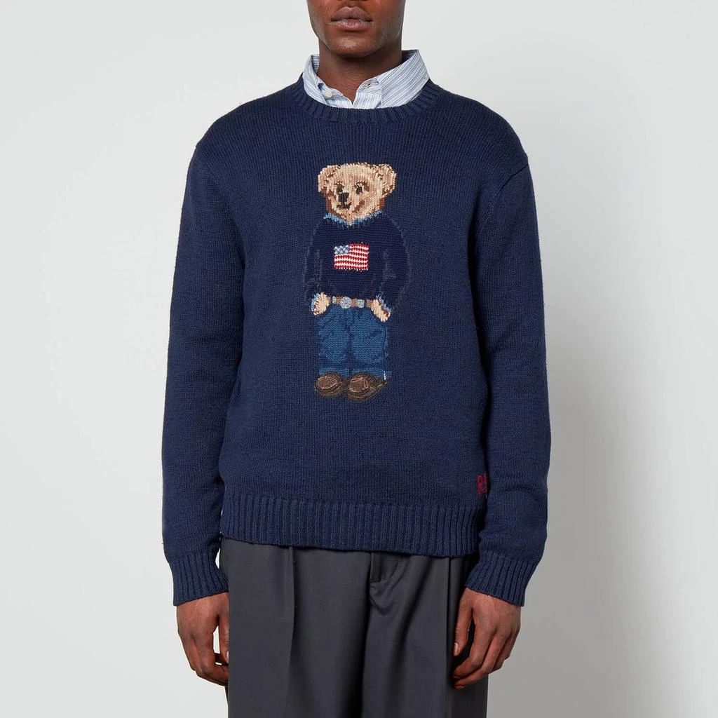 商品The Hut|Polo Ralph Lauren Polo Bear Cotton and Linen-Blend Jumper,价格¥2260,第1张图片