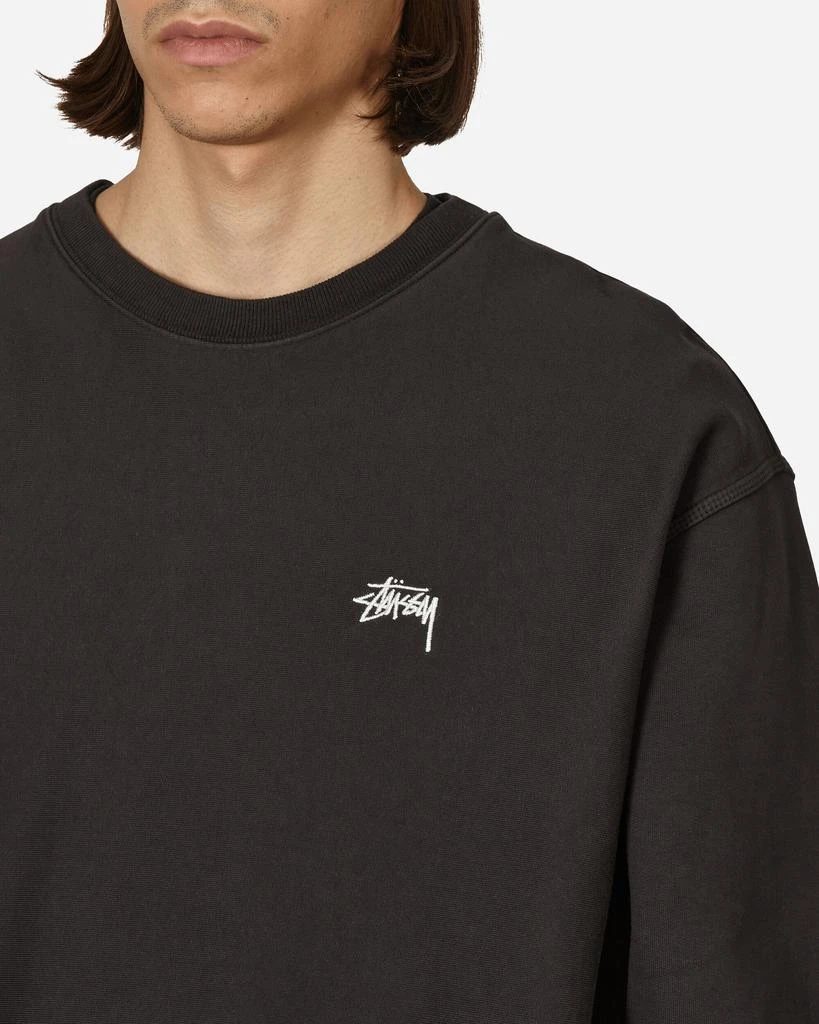 商品STUSSY|Stock Logo Crewneck Sweatshirt Black,价格¥907,第5张图片详细描述