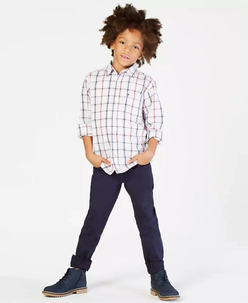 商品Tommy Hilfiger|Toddler and Little Boys Samuel Plaid Button-Down Shirt,价格¥303,第2张图片详细描述