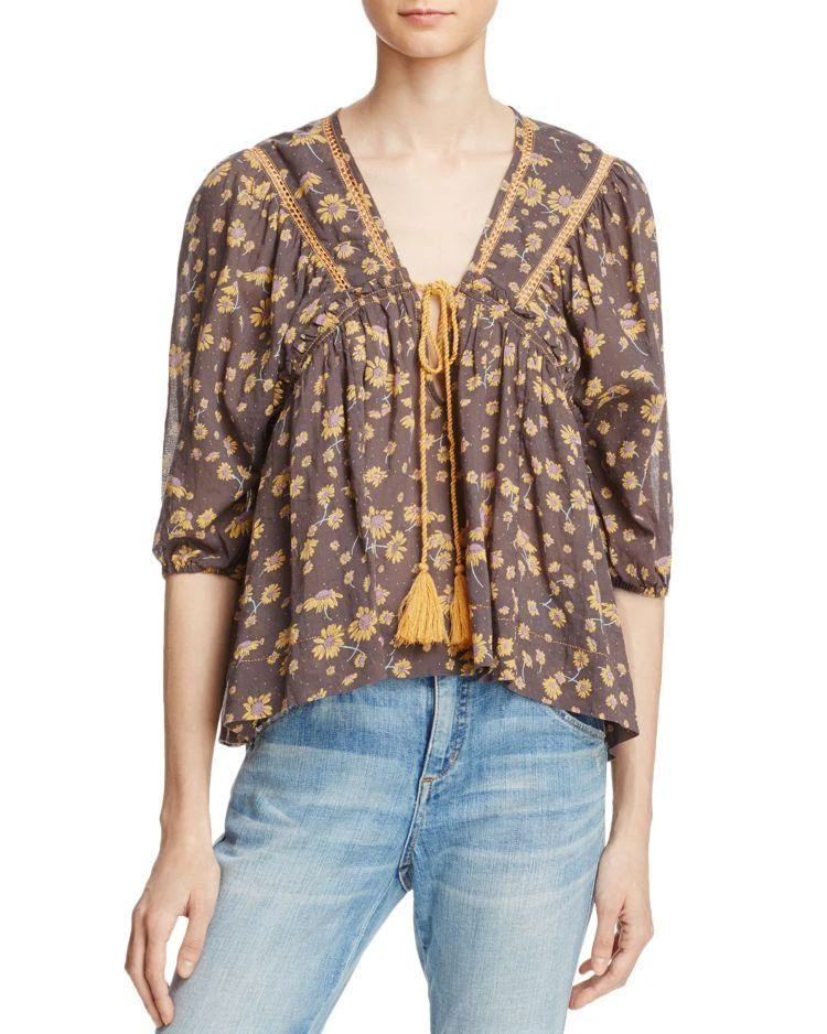 商品Free People|Free People Never a Dull Moment Peasant Blouse,价格¥445,第1张图片