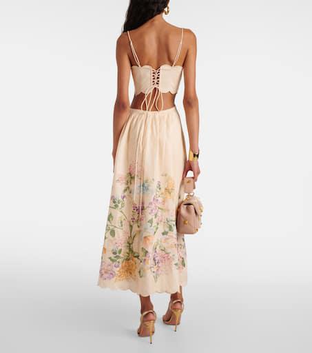zimmermann halliday tiered midi dress Halliday Tiered Midi Dress