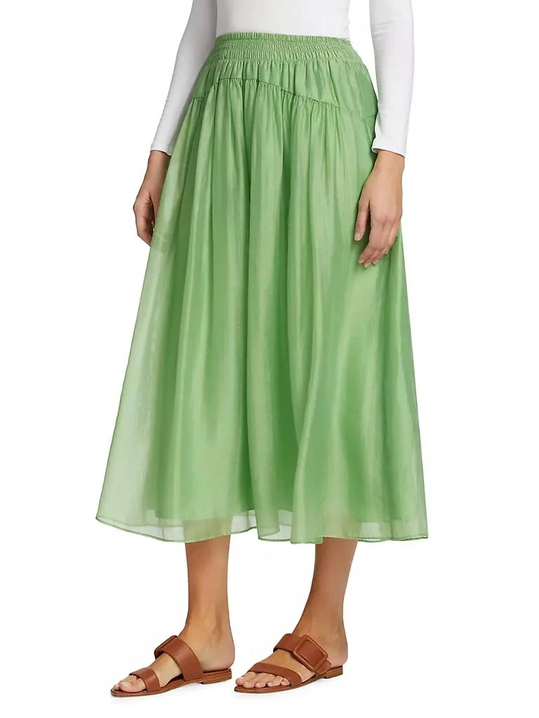 商品Vince|Smocked Organza Midi-Skirt,价格¥804,第4张图片详细描述