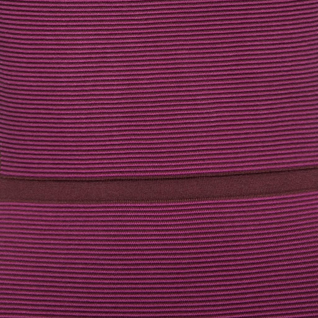 Narciso Rodriguez Purple Silk Knit Cut Out Yoke Sleeveless Sheath Dress S商品第3张图片规格展示