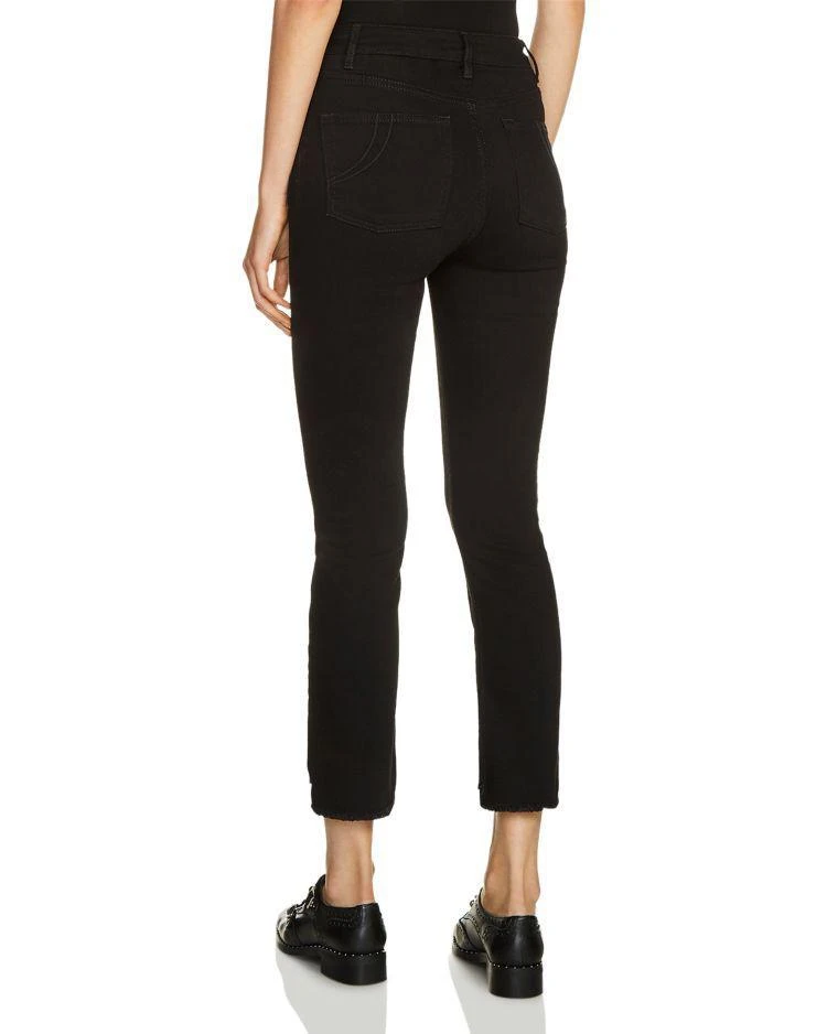 商品Maje|Parlo Fringed Step-Hem Cropped Skinny Jeans,价格¥815,第2张图片详细描述