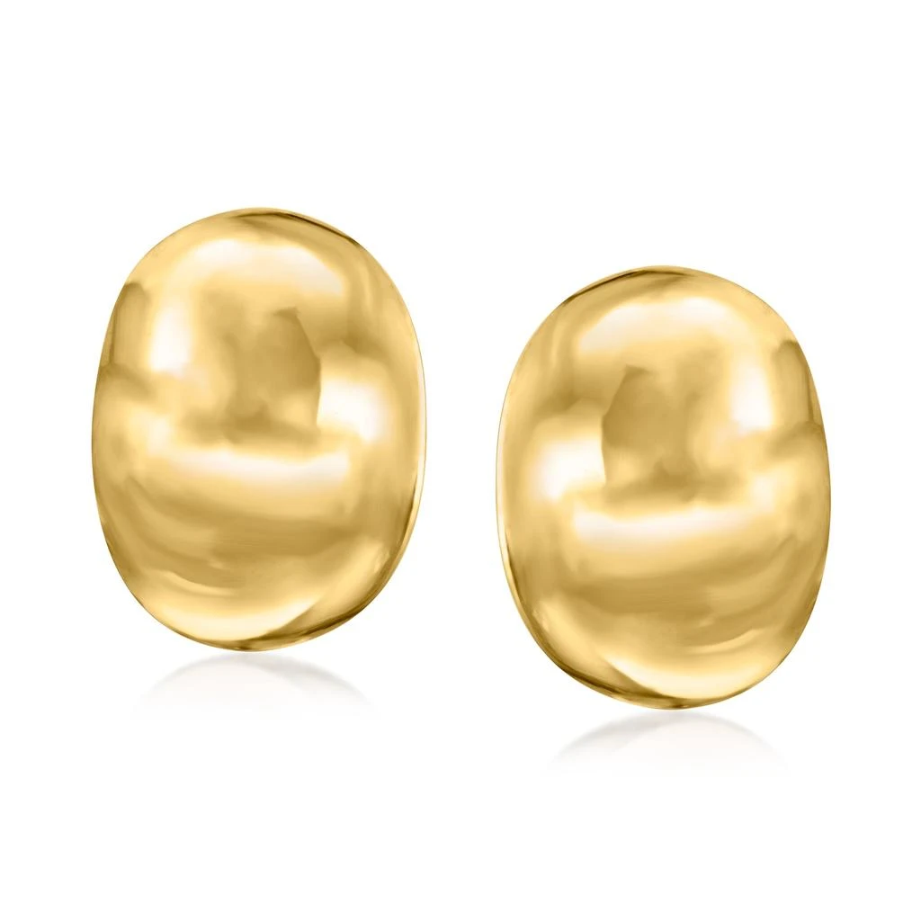 商品Ross-Simons|Ross-Simons Italian 18kt Yellow Gold Curved Dome Earrings,价格¥7899,第1张图片