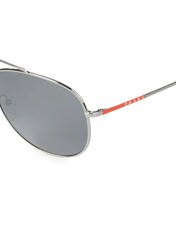 商品Prada|61MM Aviator Sunglasses,价格¥946,第3张图片详细描述