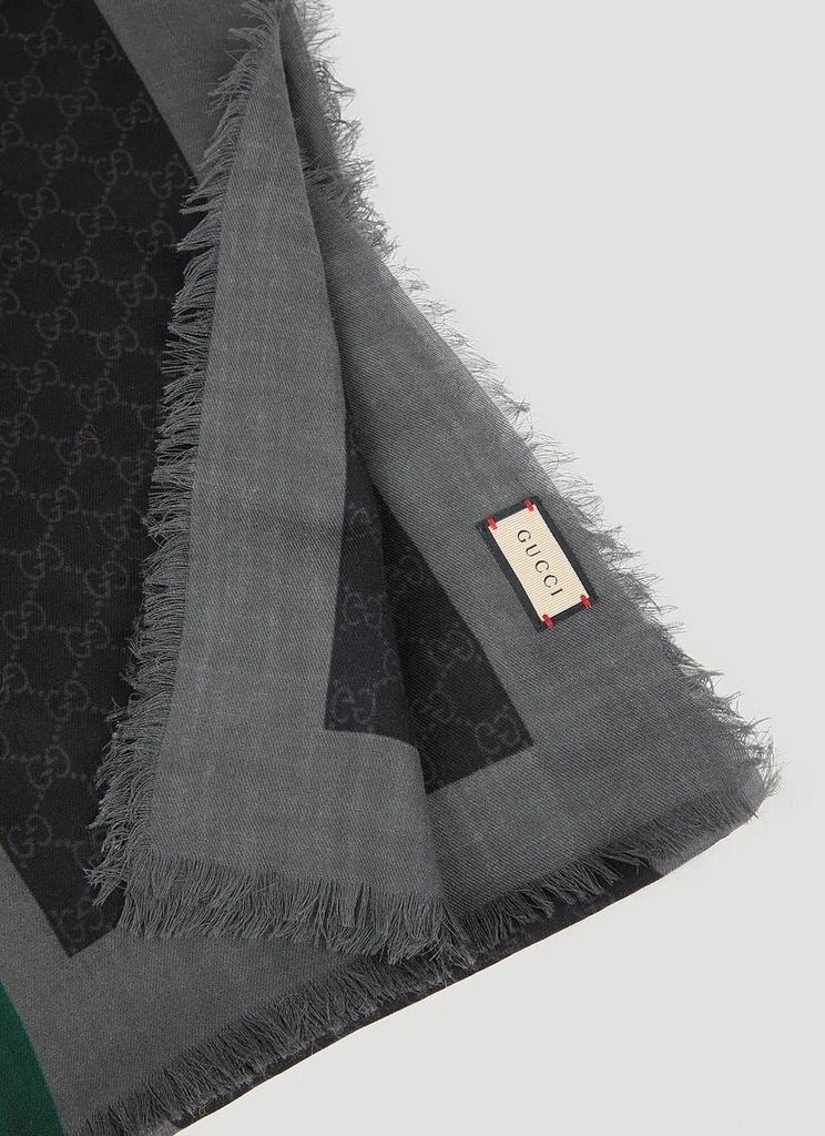 商品Gucci|GG Web Stripe Scarf,价格¥2997,第4张图片详细描述