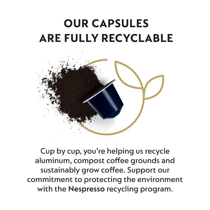 商品Nespresso|OriginalLine Ispirazione Palermo Kazaar Dark Roast Coffee Capsules, 50 Count,价格¥324,第2张图片详细描述