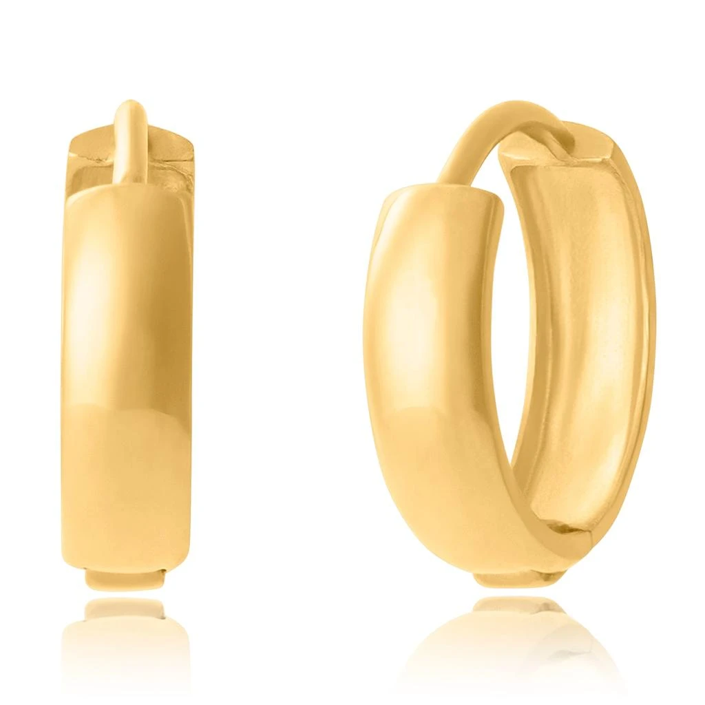 商品MAX + STONE|14K Yellow Gold Bold Huggie Hoops,价格¥501,第1张图片