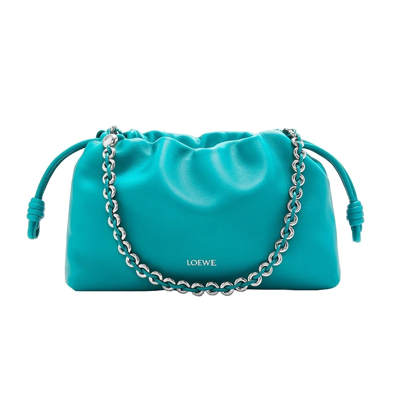 商品Loewe|【预售3-7天】LOEWE罗意威24新款 女士中号蓝色纳帕小羊皮磁扣手提包,价格¥23584,第1张图片