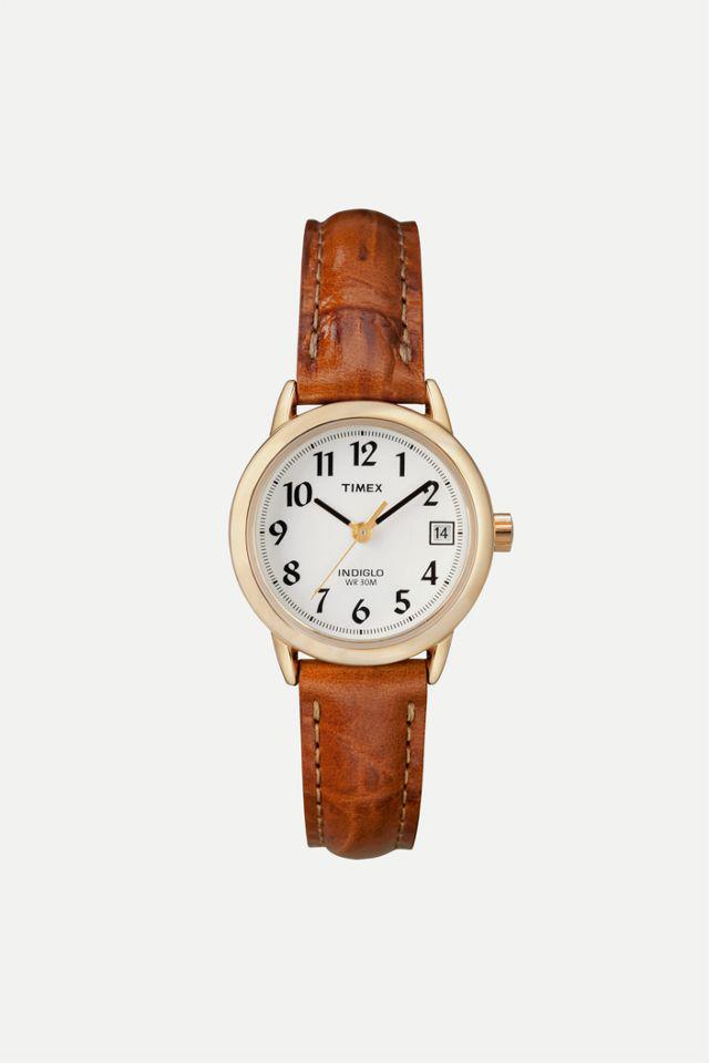 Timex Easy Reader 25mm Leather Strap Watch商品第1张图片规格展示