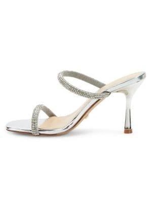 商品Bebe|Camilah Rhinestone Stiletto Sandals,价格¥158,第4张图片详细描述