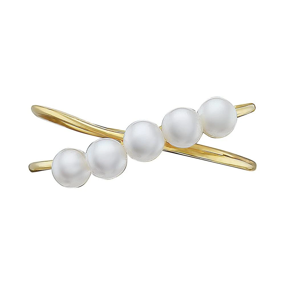 商品Effy|EFFY® Cultured Freshwater Pearl (3mm) Crisscross Ring in 14k Gold,价格¥4627,第2张图片详细描述