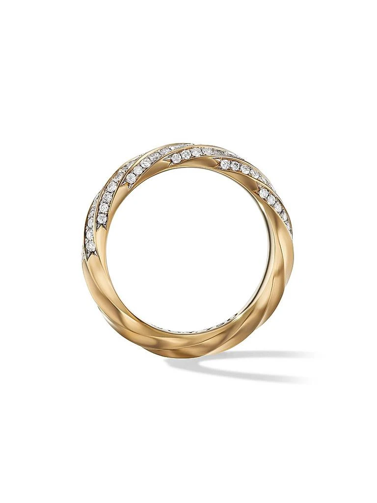 商品David Yurman|Cable Edge Band Ring in 18K Yellow Gold,价格¥24595,第4张图片详细描述