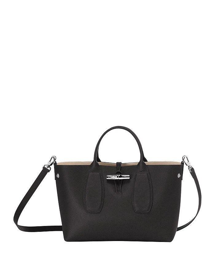 商品Longchamp|Roseau Medium Leather Tote,价格¥4415,第3张图片详细描述