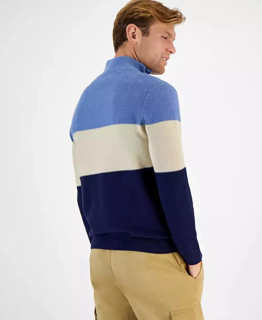 商品Club Room|Men's Tri-Block Full-Zip Sweater, Created for Macy's,价格¥140,第4张图片详细描述