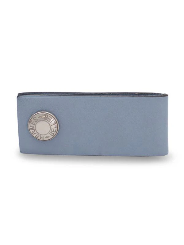 商品[二手商品] Hermes|Hermes In The Pocket Lacie Usb Key In Light Blue Leather,价格¥2474,第1张图片