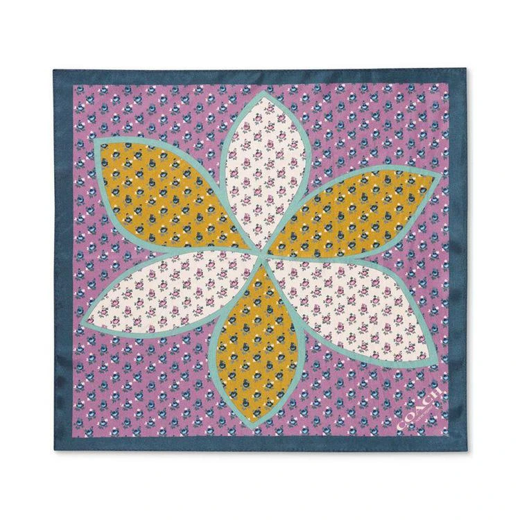 商品Coach|Marguerite Floral Patchwork Silk Hanky,价格¥290,第1张图片