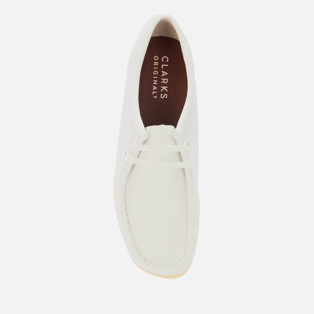 商品Clarks|CLARKS ORIGINAL WOMEN'S WALLABEE LEATHER SHOES - WHITE,价格¥424,第3张图片详细描述
