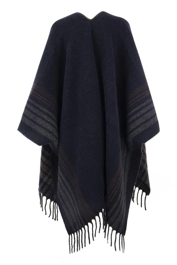 商品Brunello Cucinelli|STRIPED ALPACA SHAWL WITH PRECIOUS TRIM,价格¥14108,第2张图片详细描述