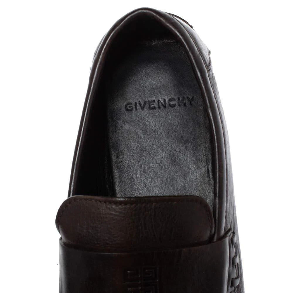 Givenchy Dark Brown Leather Slip On Loafers Size 42 商品