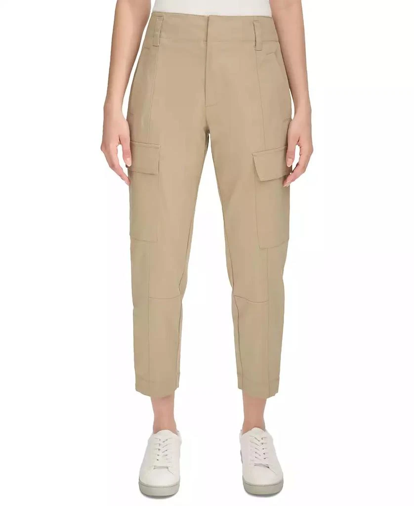 商品Calvin Klein|Women's High-Rise Stretch Twill Cargo Ankle Pants,价格¥201,第1张图片